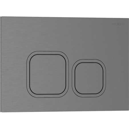 Mexen Tex 03 splachovací tlačidlo, gun gray brúsený - 6103-12