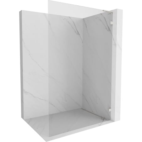Mexen Lunar L sprchová stena Walk-in pravá 80 x 200 cm, transparentná 8 mm, brúsený nikel - 830L-080-000-97-00-P