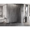 Mexen Lunar L sprchová stena Walk-in pravá 90 x 200 cm, transparentná 8 mm, brúsený nikel - 830L-090-000-97-00-P