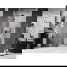 Mexen Lunar L sprchové dvere pántové ľavé 85 cm, priehľadné, gun metal - 834L-085-000-95-00-L