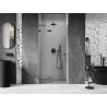 Mexen Lunar L sprchové dvere otváracie ľavé 110 cm, transparentné, gun metal - 834L-110-000-95-00-L