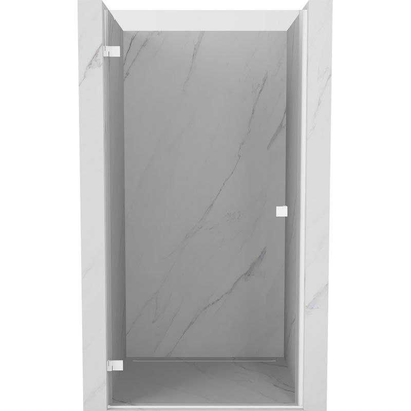 Mexen Lunar-B sprchové dvere otočné ľavé 60 cm, transparentné, biele - 832-060-000-20-00-L