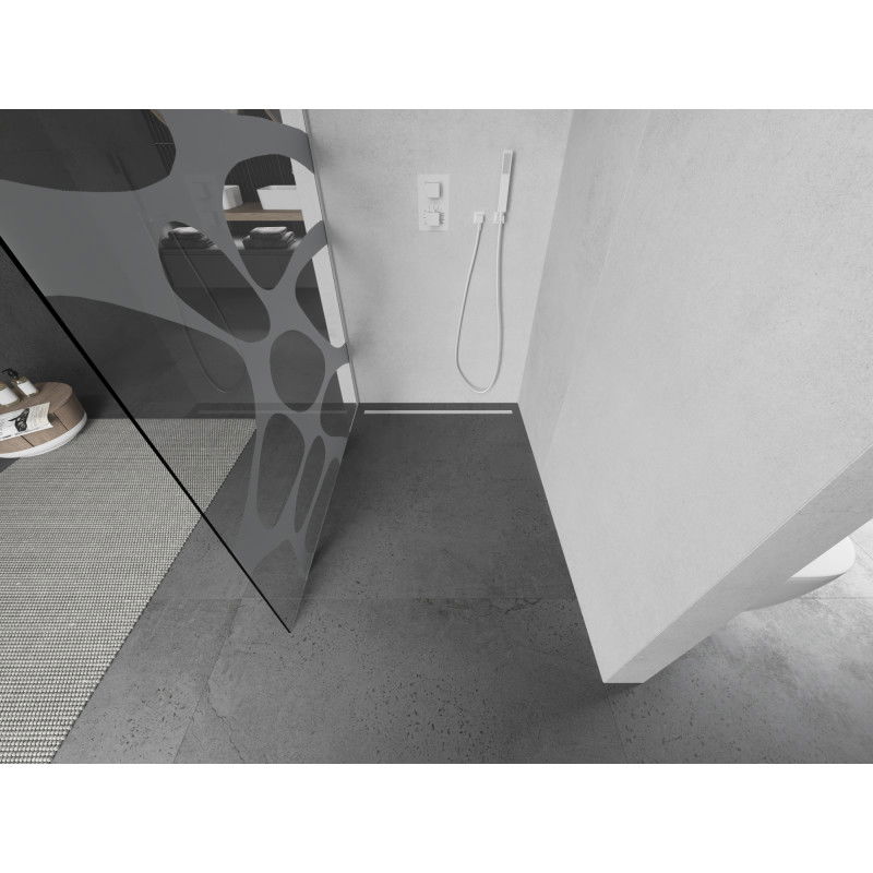 Mexen Kioto sprchová stena Walk-in 120 x 200 cm, biela vlna 8 mm, biela - 800-120-101-20-97