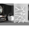 Mexen Kioto sprchová stena Walk-in 120 x 200 cm, biela vlna 8 mm, biela - 800-120-101-20-97
