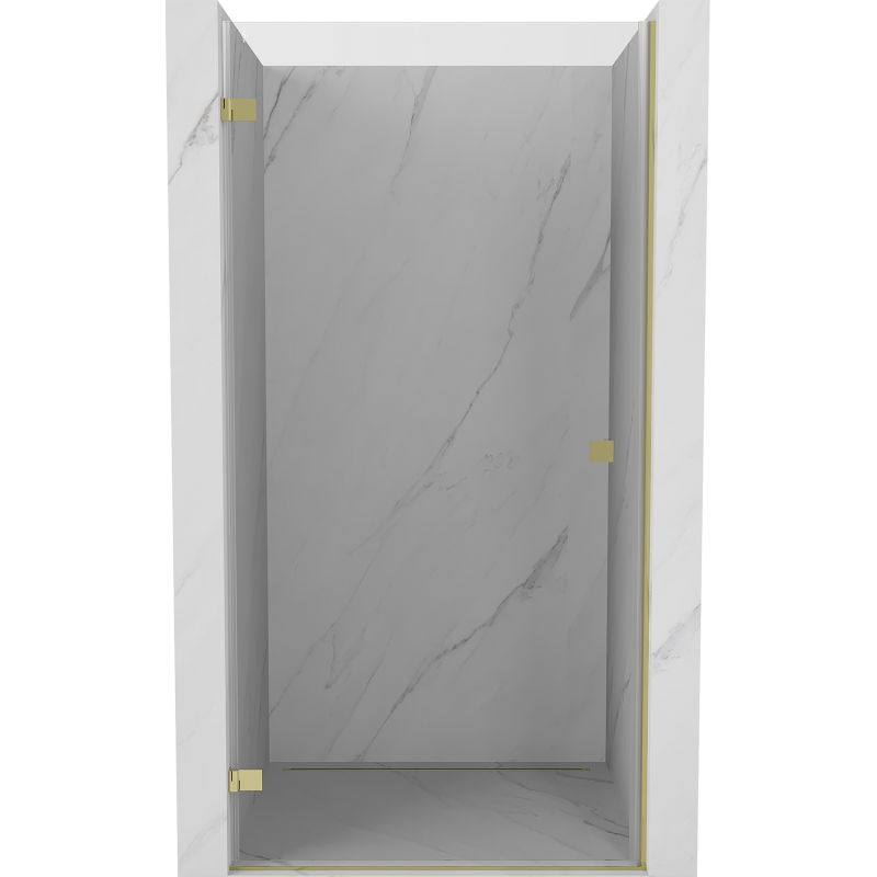 Mexen Lunar-B sprchové dvere výkyvné ľavé 60 cm, transparentné, zlaté - 832-060-000-50-00-L