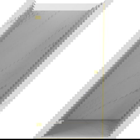 Mexen Lunar-B sprchové dvere výklopné ľavé 60 cm, transparentné, zlaté - 832-060-000-50-00-L