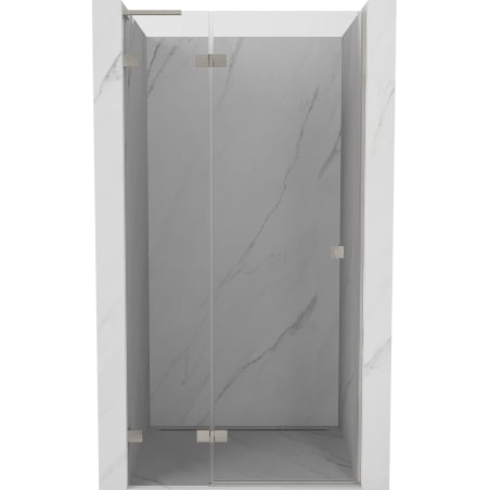Mexen Lunar L sprchové dvere otváracie ľavé 105 cm, transparentné, brúsený nikel - 834L-105-000-97-00-L
