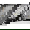Mexen Lunar-B sprchové dvere výklopné ľavé 65 cm, transparentné, zlaté brúsené - 832-065-000-55-00-L