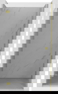 Mexen Lunar-B sprchové dvere otváracie ľavé 100 cm, transparentné, zlaté kefované - 832-100-000-55-00-L