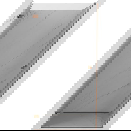 Mexen Lunar-B dvojkrídlové sprchové dvere ľavé 75 cm, transparentné, ružové zlato - 832-075-000-60-00-L