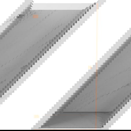 Mexen Lunar-B sprchové dvere otváracie ľavé 65 cm, transparentné, brúsená meď - 832-065-000-65-00-L