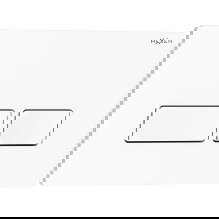Mexen Tex 04 splachovací tlačidlo, biely lesklý - 6104-01
