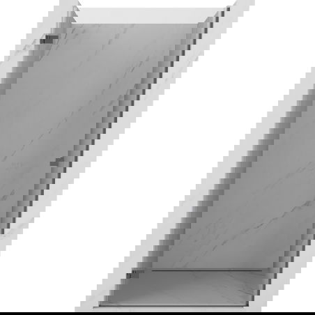 Mexen Lunar-B sprchové dvere výklopné ľavé 100 cm, transparentné, kartáčovaná antracitová - 832-100-000-66-00-L