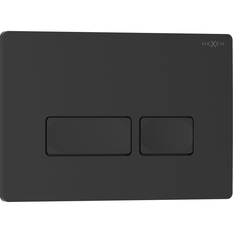 Mexen Tex 04 splachovacie tlačidlo, čierny mat - 6104-02