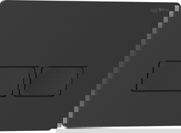 Mexen Tex 04 splachovacie tlačidlo, čierny mat - 6104-02