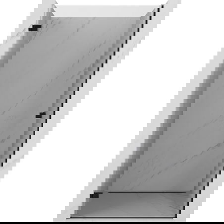 Mexen Lunar-B sprchové dvere sklopné ľavé 80 cm, priehľadné, čierne - 832-080-000-70-00-L