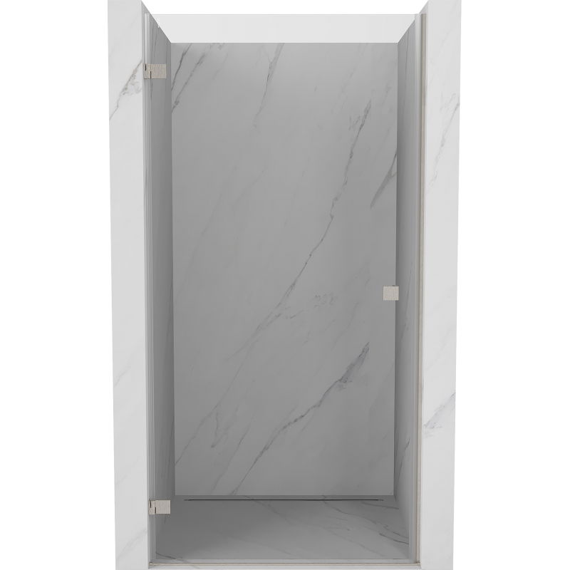Mexen Lunar-B sprchové dvere otočné ľavé 60 cm, transparentné, brúsený nikel - 832-060-000-97-00-L
