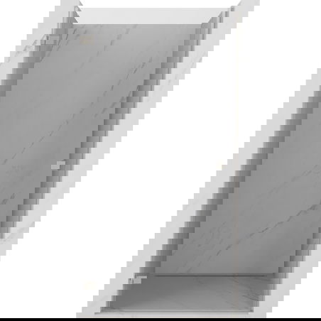 Mexen Lunar-B ľavé sprchové dvere, 95 cm, transparentné, brúsený nikel - 832-095-000-97-00-L