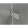 Mexen Lunar-F sklápacie sprchové dvere ľavé 60 cm, transparentné, chróm - 836-060-000-01-00-L