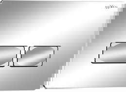 Mexen Tex 04 splachovací tlačidlo, lesklý chróm - 6104-03