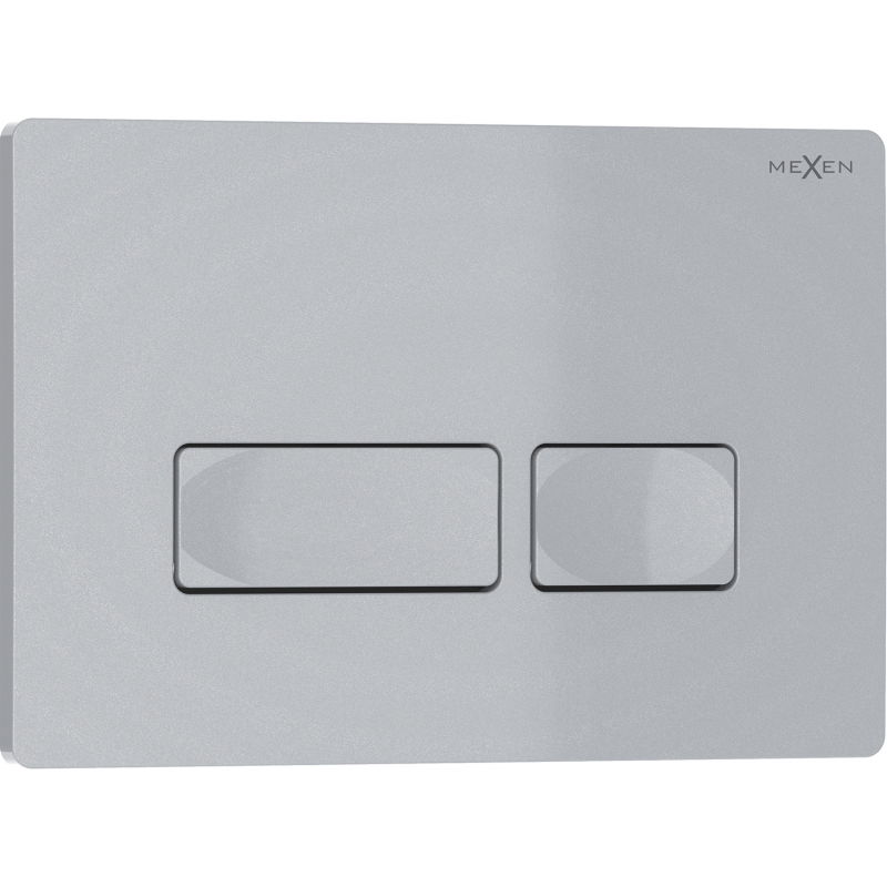 Mexen Tex 04 splachovacie tlačidlo, matný chróm - 6104-04