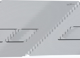 Mexen Tex 04 splachovacie tlačidlo, matný chróm - 6104-04