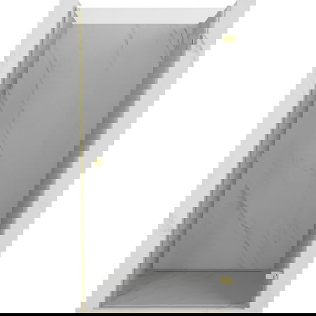 Mexen Lunar-B sprchové dvere otočné pravé 100 cm, priehľadné, zlaté - 832-100-000-50-00-P