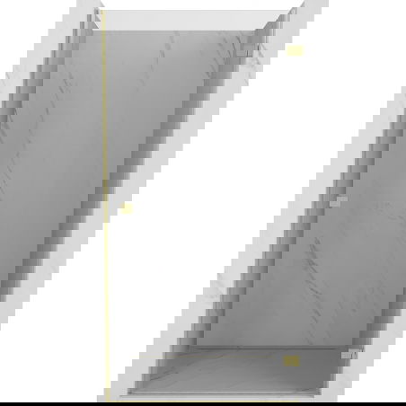 Mexen Lunar-B sprchové dvere pravé 90 cm, priesvitné, zlaté brúsené - 832-090-000-55-00-P