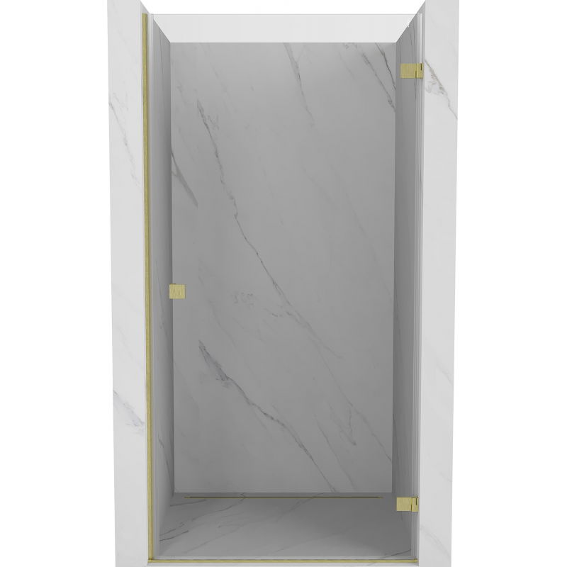 Mexen Lunar-B sprchové dvere pántové pravé 100 cm, transparentné, zlaté brúsené - 832-100-000-55-00-P