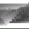 Mexen Kioto voľne stojaca sprchová stena 140 x 200 cm, transparentnéné/čierny vzor 8 mm, biela - 800-140-002-20-78
