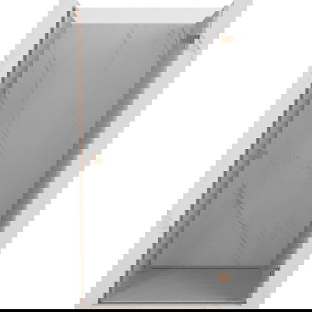 Mexen Lunar-B sprchové dvere výklopné pravé 70 cm, transparentné, brúsená meď - 832-070-000-65-00-P