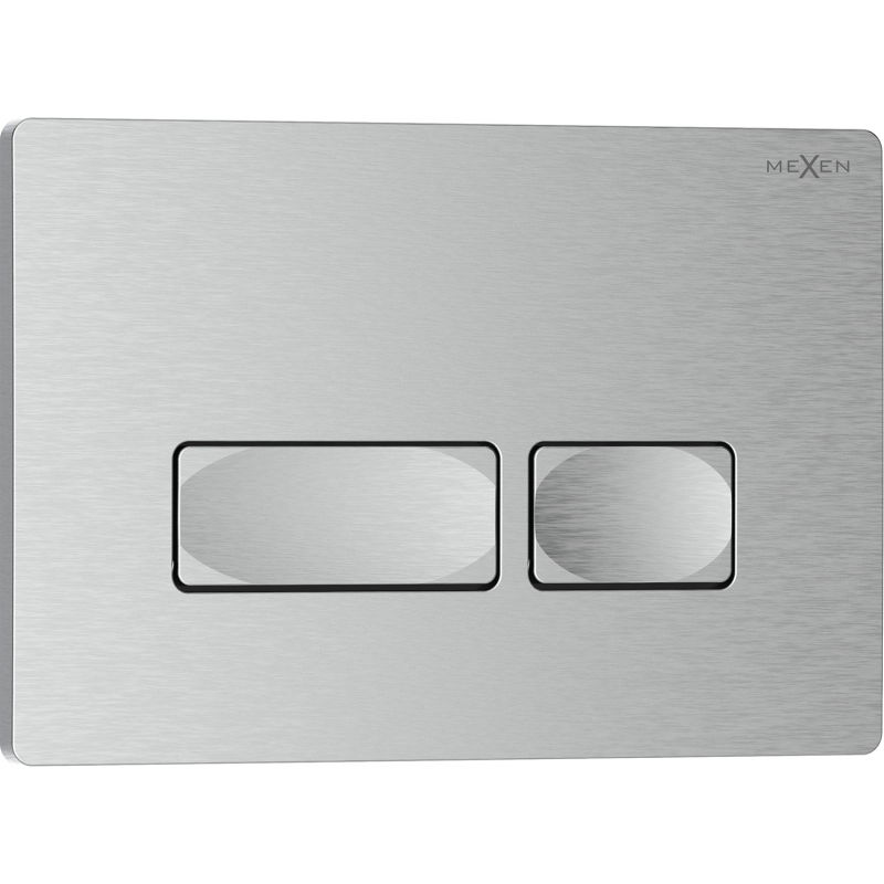 Mexen Tex 04 splachovacie tlačidlo, nikel brúsený - 6104-10