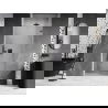 Mexen Lunar-B sprchové dvere otvárateľné pravé 65 cm, transparentné, gun gray brúsené - 832-065-000-66-00-P