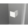 Mexen Lunar L sprchové dvere otočné pravé 100 cm, transparentné, biele - 834L-100-000-20-00-P