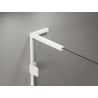 Mexen Lunar L sprchové dvere otočné pravé 100 cm, transparentné, biele - 834L-100-000-20-00-P