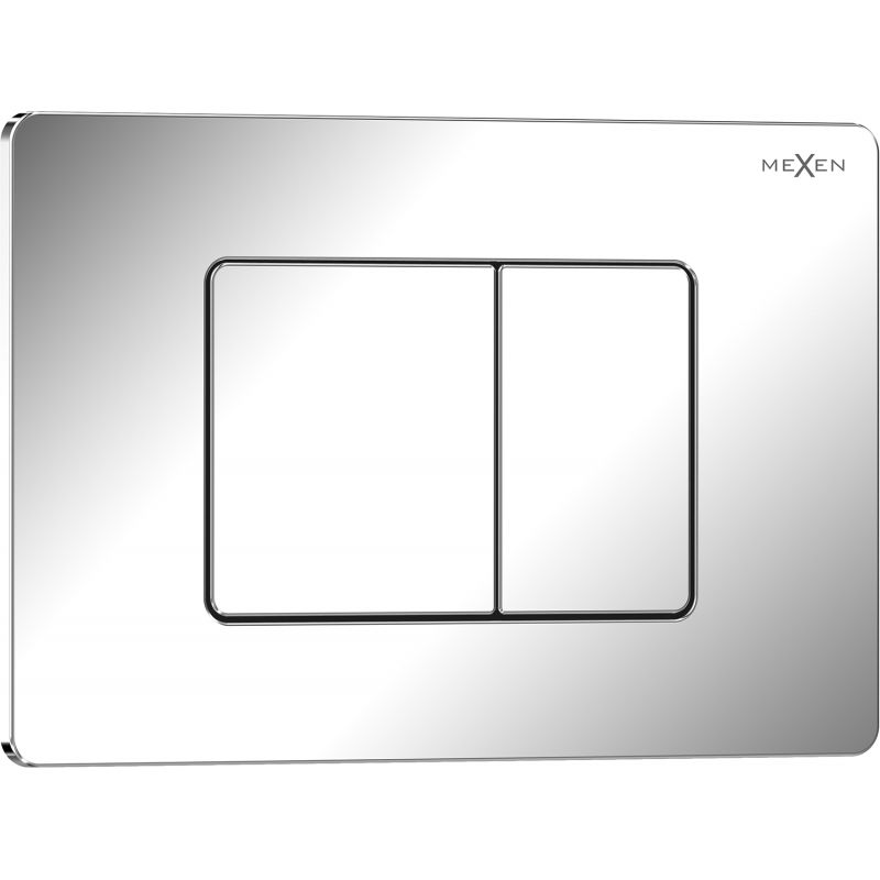 Mexen Tex 05 tlačidlo splachovacie nehrdzavejúca oceľ, lesklý chróm - 6105-03