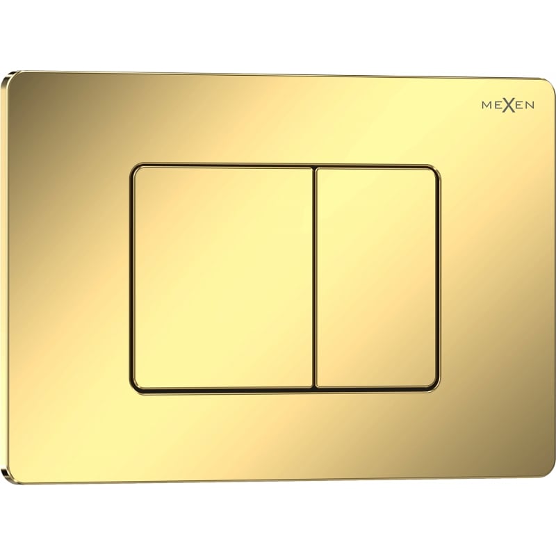Mexen Tex 05 splachovacie tlačidlo nehrdzavejúca oceľ, zlatý šampanský lesklý - 6105-08