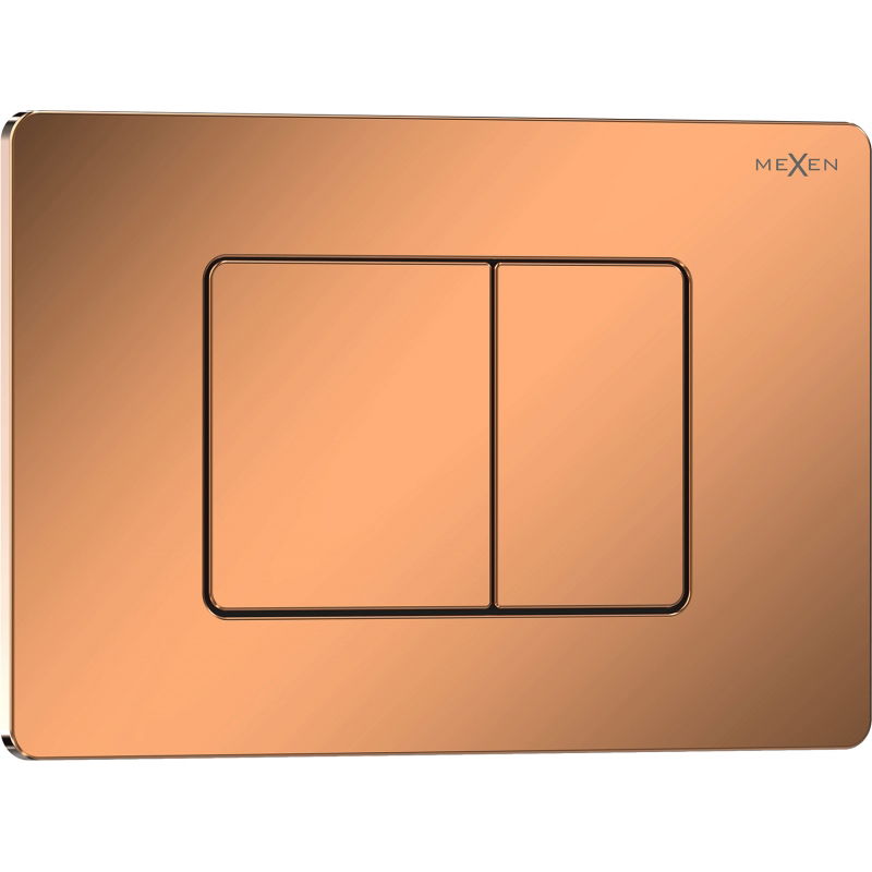 Mexen Tex 05 splachovací tlačidlo, nehrdzavejúca oceľ, ružové zlato lesklé - 6105-09