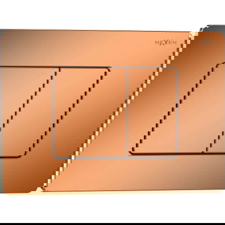Mexen Tex 05 splachovací tlačidlo, nehrdzavejúca oceľ, ružové zlato lesklé - 6105-09