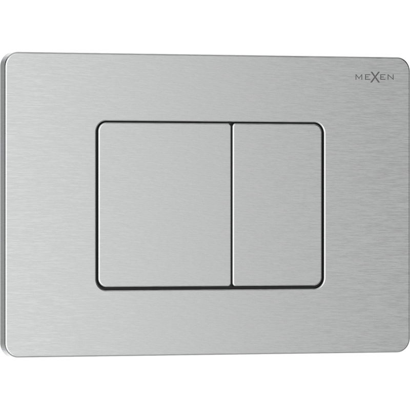 Mexen Tex 05 splachovací tlačidlo nehrdzavejúca oceľ, inox - 6105-10