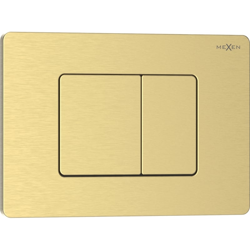 Mexen Tex 05 tlačidlo splachovania nerezová oceľ, zlatý kartáčovaný - 6105-11