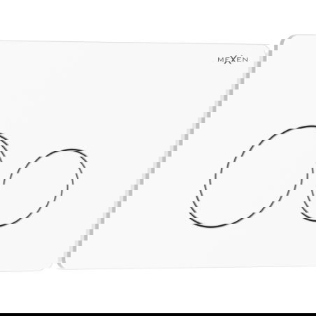 Mexen Tex 06 splachovací tlačidlo nerezová oceľ, biely lesklý - 6106-01