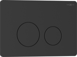 Mexen Tex 06 splachovací tlačidlo nerez, čierna matná - 6106-02
