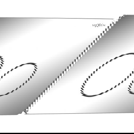 Mexen Tex 06 splachovacie tlačidlo nehrdzavejúca oceľ, lesklý chróm - 6106-03