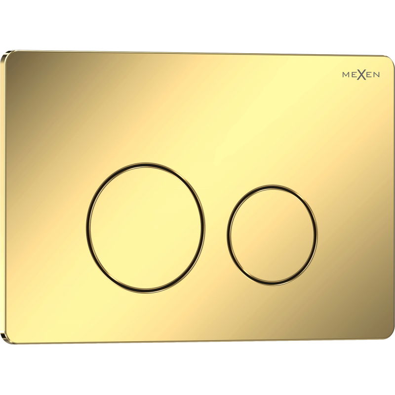 Mexen Tex 06 tlačidlo splachovania nehrdzavejúca oceľ, zlatý šampanský lesklý - 6106-08