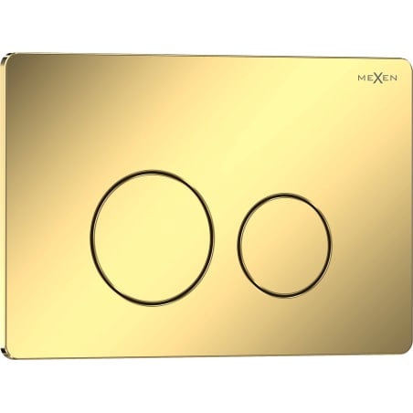 Mexen Tex 06 tlačidlo splachovania nehrdzavejúca oceľ, zlatý šampanský lesklý - 6106-08