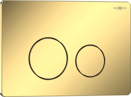 Mexen Tex 06 tlačidlo splachovania nehrdzavejúca oceľ, zlatý šampanský lesklý - 6106-08