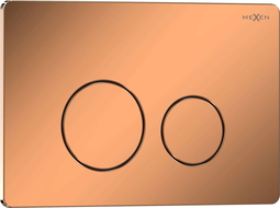 Mexen Tex 06 splachovací tlačidlo nerezová oceľ, ružové zlato lesklé - 6106-09
