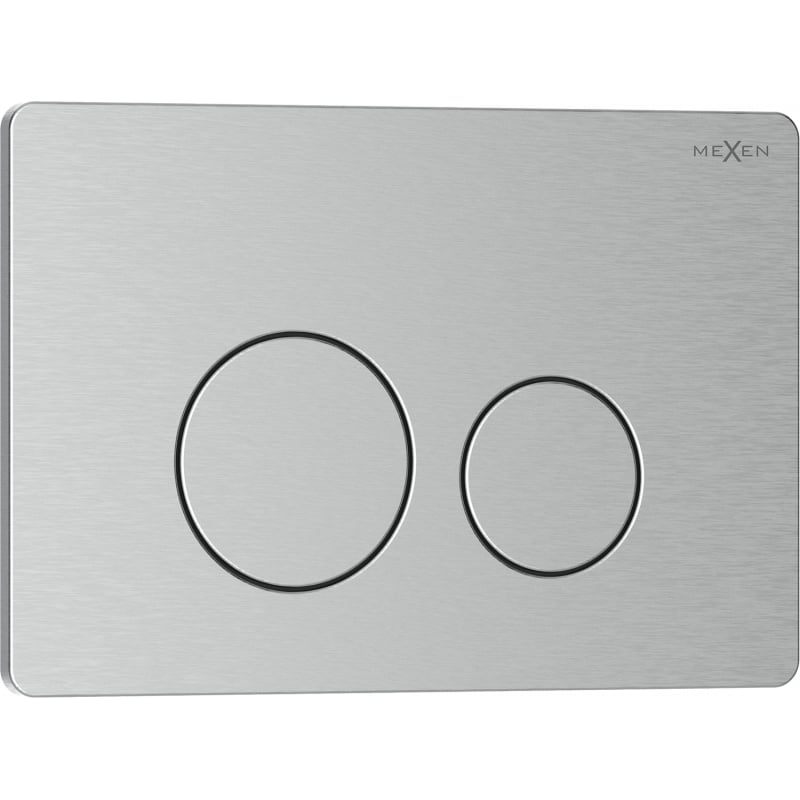 Mexen Tex 06 splachovacie tlačidlo nerezová oceľ, inox - 6106-10