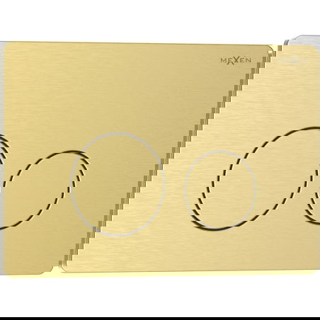 Mexen Tex 06 splachovacie tlačidlo z nehrdzavejúcej ocele, zlaté kartáčované - 6106-11